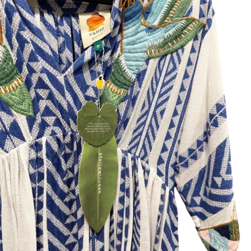 NWT Farm Rio Jacquard Embroidery Dress, Multi - Picture 10 of 11